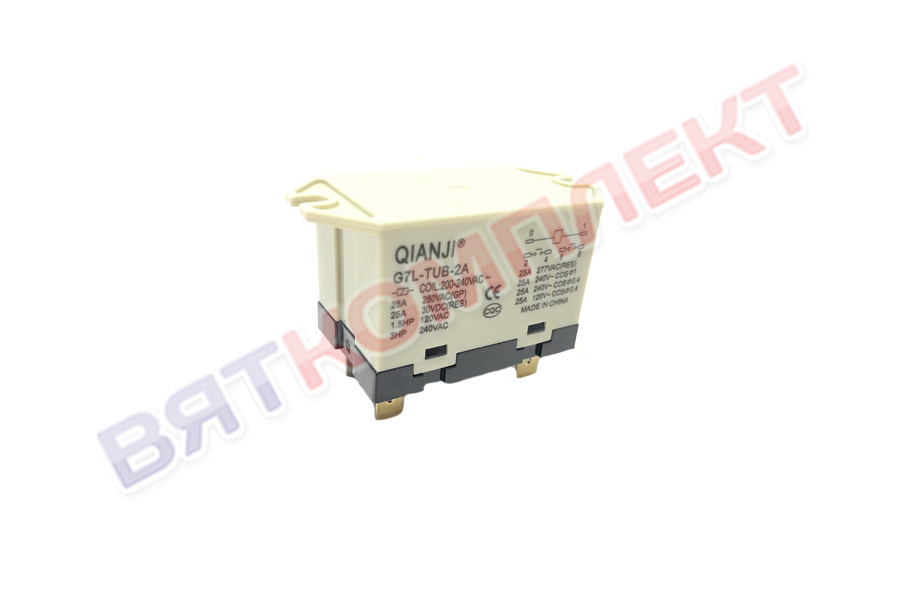 Реле Qianji G7L-TUB-2A-240/VAC 25А (Аналог  61078)